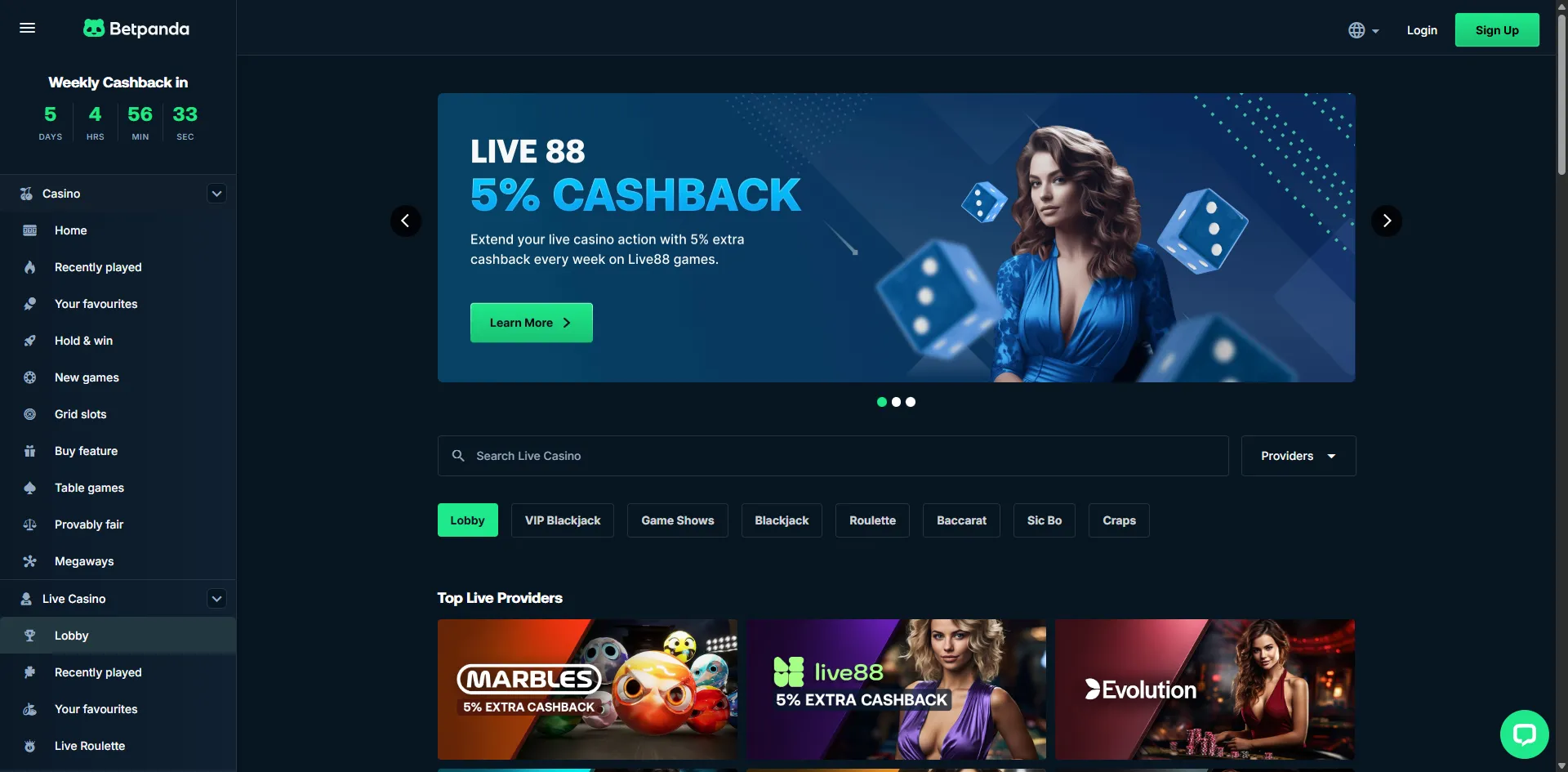 Bet login